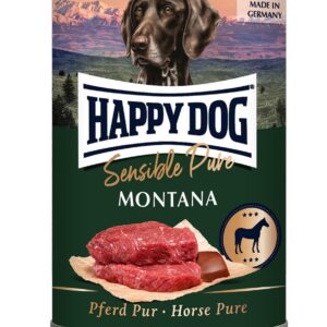 Happy Dog Boksemat Sensible Pure Montana M/Hest 400gr
