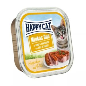 Happy Cat Minkas Duo Menu Kjøtt & Kanin 100gr