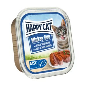 Happy Cat Minkas Duo Menu Kjøtt & Vildlaks 100gr