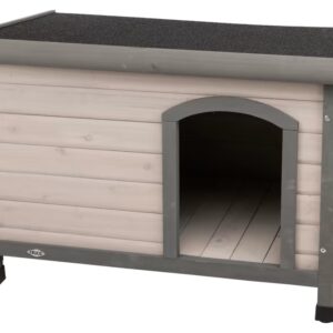 Hundehus Classic i Tre M/Flatt Tak Grå
