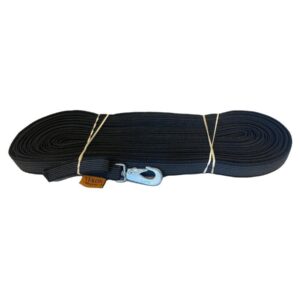 Gummiert Sporline 20mm/15m Sort