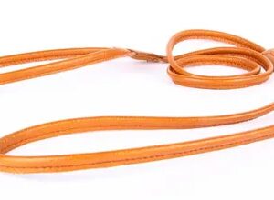 Utstillingskobbel Lær 6mm/120cm Beige
