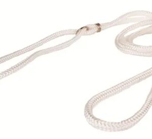Utstillingskobbel Nylon 6mm/120cm Hvit