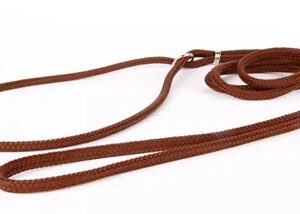 Utstillingskobbel Nylon 6mm/120cm Brun