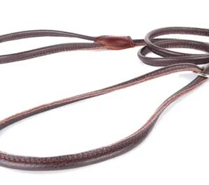 Utstillingskobbel Lær 6mm/120cm Brun