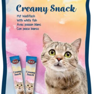 Creamy Snack Katt M/Tunfisk & Hvit fisk 5stk 14g