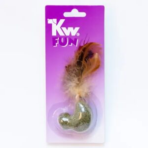 KW Fun Fugl m/fjær og catnip 6CM