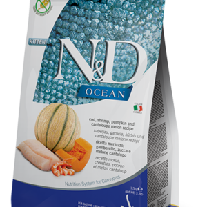N&D Ocean Kitten. Cod, Shrimp, Pumpkin and Cantaloupe Melon 1,5kg