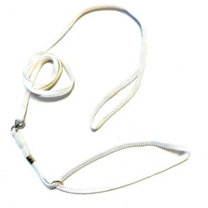Utstillingskobbel flat i Nylon 9mm 180cm Hvit