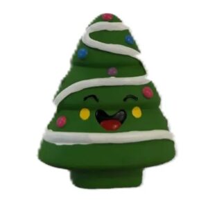 Hundeleke i gummi, Juletre m/pip