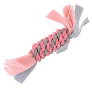 KW Hvalpeleke Tau m/fleece rosa