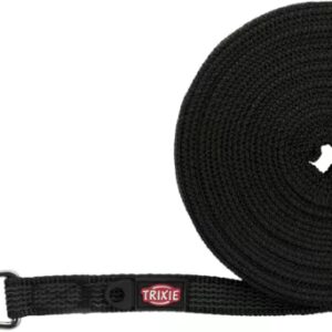 Trixie Sporline, gummieret Sort 15mm 5m