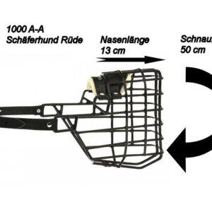 Gappay Sort Munnkurv German Shepard Hannhund