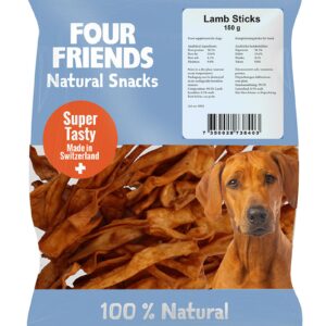 FourFriends Natural Snacks Lamb sticks 150gr