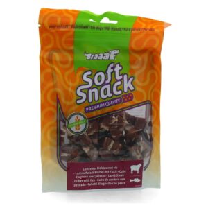 Braaaf Soft Snack Steak Cubes Lamb & Fish 85gr