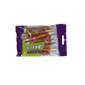 Braaaf Rawhide Roll Sticks Chicken 12cm 8stk